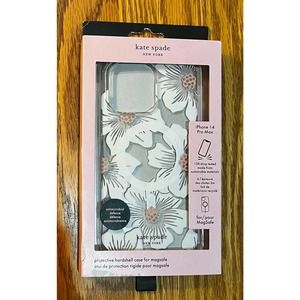 Kate Spade New York Protective Case iPhone 14 ProMax Floral Pink Rhinestone NEW